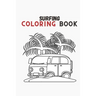 surfing journey coloring book: surf lovers, windsurf, surfing board, ocean waves beach love