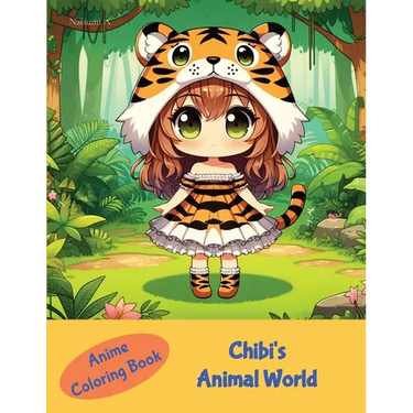 Anime Coloring Book: Chibi's Animal World: Chibi's Animal World