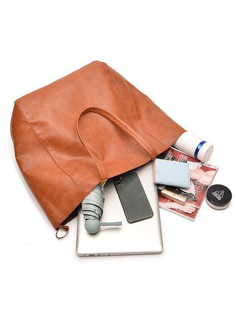 Split-Joint Tote Shoulder Bags Handbags by migunica