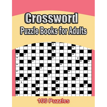 Crossword Puzzle Books For Adults: 100 Crossword Puzzles For Adults & Seniors - Volume 1 (Crossword Puzzle Books For Adults)