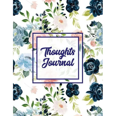 Thoughts Journal: Positive Writing Notes, Lined With Prompts, Self Questions & Life Memories, Write In Daily Notebook, Every Day Diary, Record Book