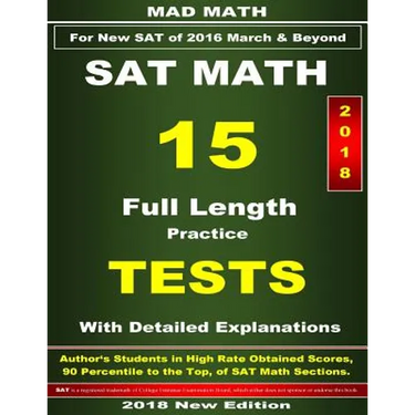 2018 New SAT Math 15 Tests