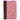 KJV Bible Mini Pocket (Faux Leather, Pink/Saddle Tan W/Zipper)