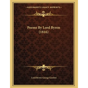 Poems By Lord Byron (1816)
