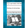 Outlines of criminal law.