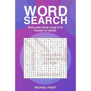 Word Search: Brain Exercising Large Print Puzzles For Adults