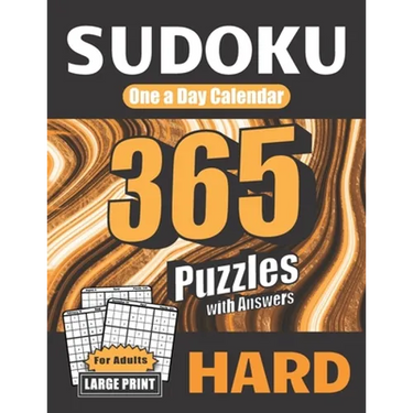 Sudoku One a Day Calendar for Adults: Hard: 365 Puzzles with Answers