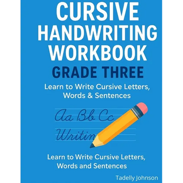 Cursive Handwriting Workbook Grade Three: Cursive Handwriting Worksheet Free