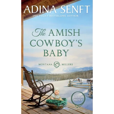 The Amish Cowboy's Baby (Large Print Hardcover)