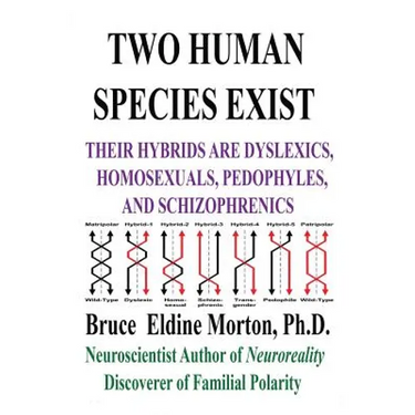 Two Human Species Exist: Their Hybrids Are Dylsexics, Homosexuals, Pedophiles, and Schizophrenics