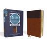 NIV Study Bible, Fully Revised Edition, Large Print, Leathersoft, Brown, Red Letter, Comfort Print