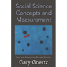 Social Science Concepts and Measurement: New and Completely Revised Edition