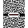 Spiral Notebook: Black and White Leopard Notebook, Spiral Journal/ Notebook with Blank Pages - Total 100 Pages Sheets, Size 8.5 x 11