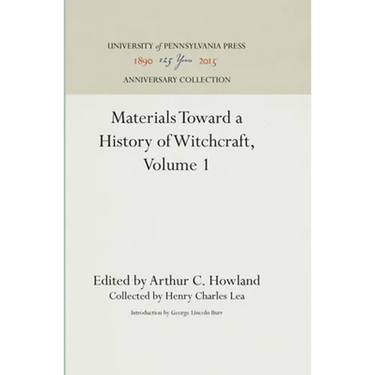 Materials Toward a History of Witchcraft, Volume 1
