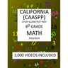 8th Grade CALIFORNIA CAASPP, MATH, Test Prep: 2019: 8th Grade California Assessment of Student Performance and Progress MATH Test prep/study guide