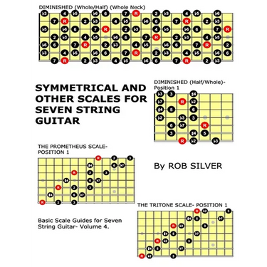 Symmetrical and Other Scales for Seven String Guitar