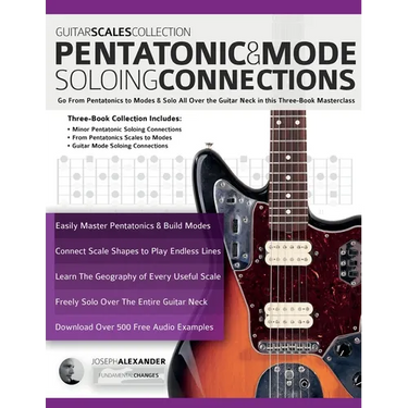 Guitar Scales Collection - Pentatonic & Guitar Mode Soloing Connections: Go From Pentatonics to Modes & Solo All Over the Guitar Neck in this Three-Bo