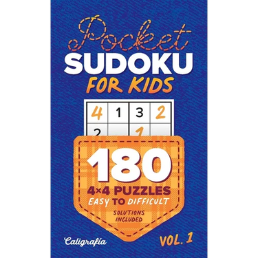 Pocket Sudoku for Kids: 180 4x4 Puzzles, Easy to Difficult