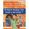 30 Minute Reading Test Grade 6 and Grade 7: Reading Comprehension for 6th and 7th Grade