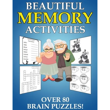 Beautiful Memory Activities: Over 80 Brain Puzzles (For Memory Loss Adults)