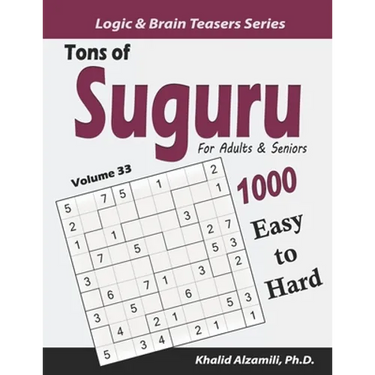 Tons of Suguru for Adults & Seniors: 1000 Easy to Hard Number Blocks Puzzles