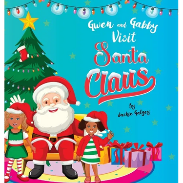 Gwen and Gabby visit Santa Claus