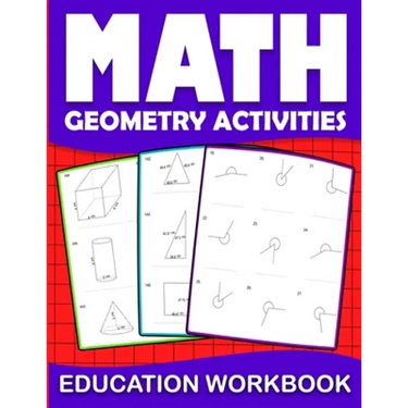 Math education workbook geometry activities: Maths Practice geometry Problem Daily Exercises in Angle circle, length of the rectangles... to improve g