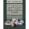 U.S. Supreme Court Transcript of Record Adkins V. Children's Hospital of District of Columbia