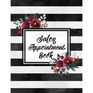Hair Salon Appointment Book: Undated Daily Client Schedule Planner, Time Columns 7am - 9pm, 15 minute increments, Appointments Notebook