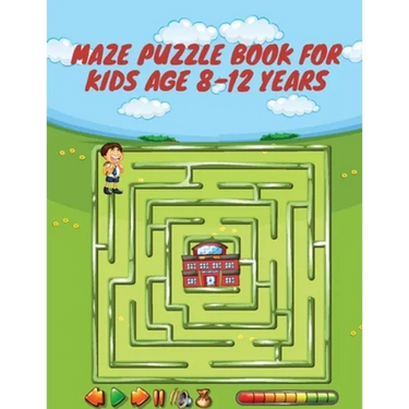 Maze Puzzle Book For Kids Age 8-12 Years: । An Amazing Maze Activity Book for Smart Kids (Maze Puzzle Books for Kids)
