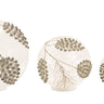 LED Frosted Gold Pinecone Orb (Set of 3)