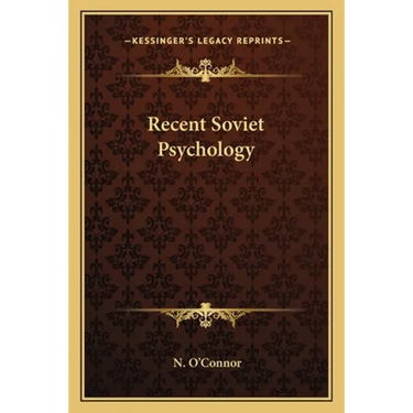 Recent Soviet Psychology