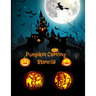 Pumpkin Carving Stencils: Halloween Patterns Templates for Carving Funny and Spooky Faces For All Ages and Skills For kids and adults Easy to Di