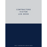 Contractors Visitor Log Book, Daily Contractor Sign In Sheet: Visitor Management Support Check In & Out Notebook System
