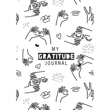 My Gratitude Journal: (Black & White Line Drawing) A 52-Week Daily Guide to Becoming Grateful