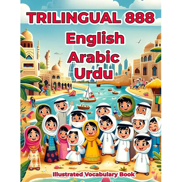 Trilingual 888 English Arabic Urdu Illustrated Vocabulary Book: Colorful Edition