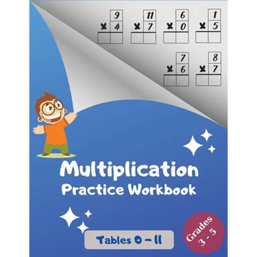 Multiplication Practice Workbook, Tables 0-11, Grades 3-5: Multiplications with Digits 0 to 11; Over 1700 Math Drills; Multiplication Table included.