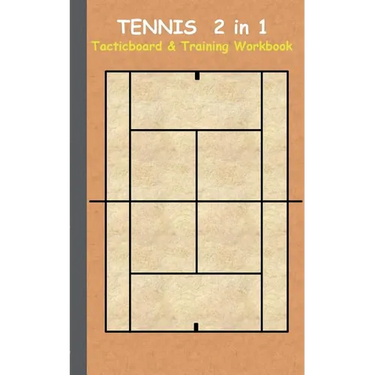 Tennis 2 in 1 Tacticboard and Training Workbook: Tactics/strategies/drills for trainer/coaches, notebook, training, exercise, exercises, drills, pract