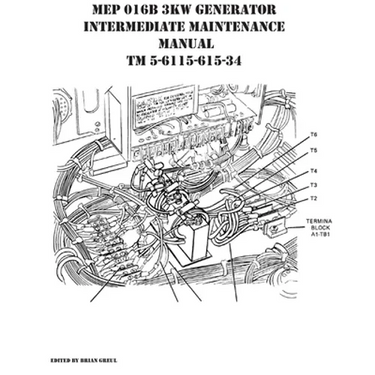 MEP 016B 3KW Generator Intermediate Maintenance Manual TM 5-6115-615-34