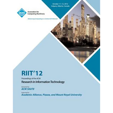 Riit 12 Proceedings of the ACM Research in Information Technology