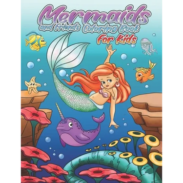 Mermaids and friends Coloring Book: 21 Cute and Unique Coloring Pages for kids