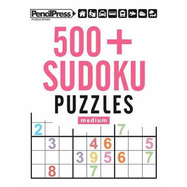 500+ Sudoku Puzzles Medium: Sudoku Puzzle Book Medium (with answers)