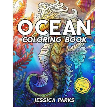 Ocean Coloring Book: Adult Coloring Book: 30 Stress Relieving Ocean Marine Life Animal Designs for Anger Release, Adult Relaxation and Meditation