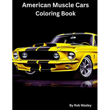 American Muscle Car Coloring Book