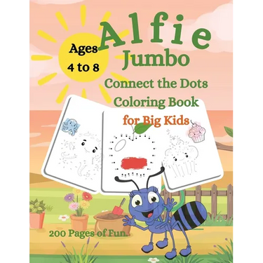 Alfie Jumbo Connect the Dots Coloring Book for Big Kids