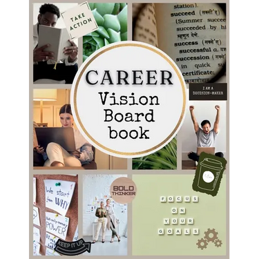 Career Boss Vision Board Book: 400+ Elements Clip Art to Create Powerful Future Life Goals using Visually Appealing Images, Positive Affirmations, and