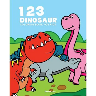123 Dinosaur Coloring Book: Perfect for Toddler Large Picture and Easy to Color