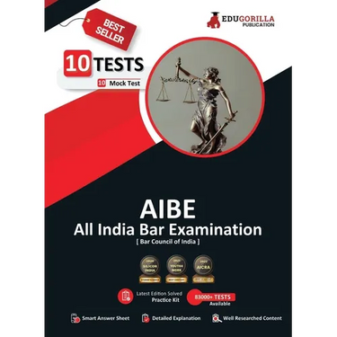 AIBE Book 2023: All India Bar Examination Conducted by Bar Council of India - 10 Full Length Mock Tests (1000 Solved Questions) with Free Access to On