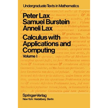 Calculus with Applications and Computing: Volume 1