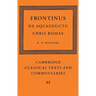 Frontinus: de Aquaeductu Urbis Romae